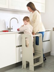 Tutti Bambini Mushroom Helping Hands Montessori Toddler Learning Tower High Chair - Image 2 of 6