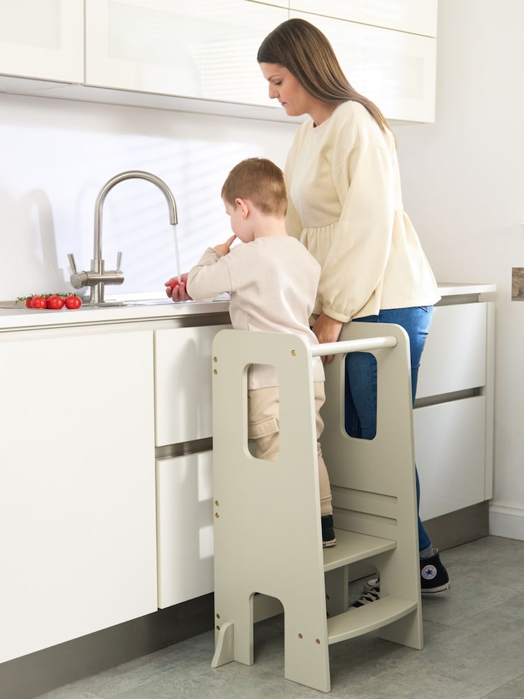 Tutti Bambini Mushroom Helping Hands Montessori Toddler Learning Tower High Chair - Image 2 of 6