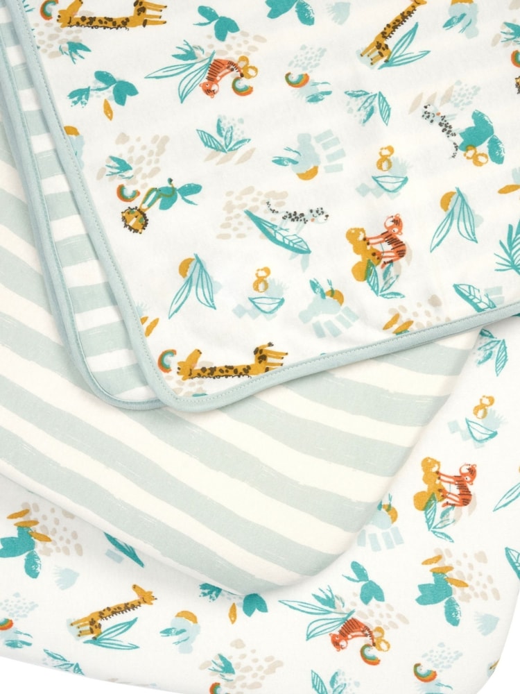 Tutti Bambini Run Wild Bedside Crib Starter Pack - Image 1 of 5