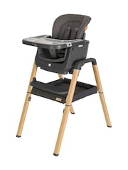 Tutti Bambini Grey and Oak Nova Highchair - Image 1 of 4