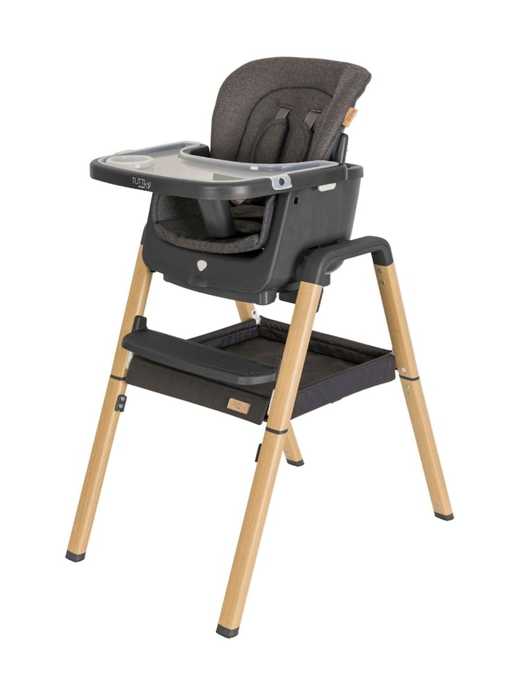 Tutti Bambini Grey and Oak Nova Highchair - Image 1 of 4