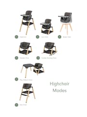 Tutti Bambini Grey and Oak Nova Highchair - Image 2 of 4