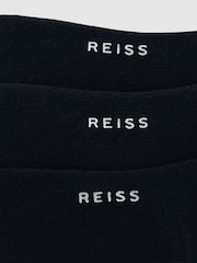 Reiss Black Axis 3 Pack Invisible Trainer Socks Cotton-Blend - Image 2 of 2