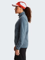 The North Face Pale Blue Full Zip Glacier Fleece - Image 3 of 5