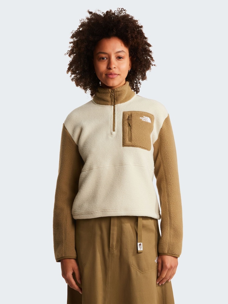 The North Face Brown Yumiori 1/4 Zip Fleece - Image 1 of 4