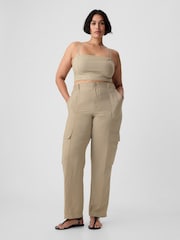 Gap Neutral Mid Rise Cargo Trousers - Image 5 of 5