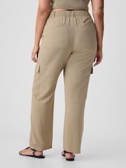 Gap Neutral Mid Rise Cargo Trousers - Image 6 of 7