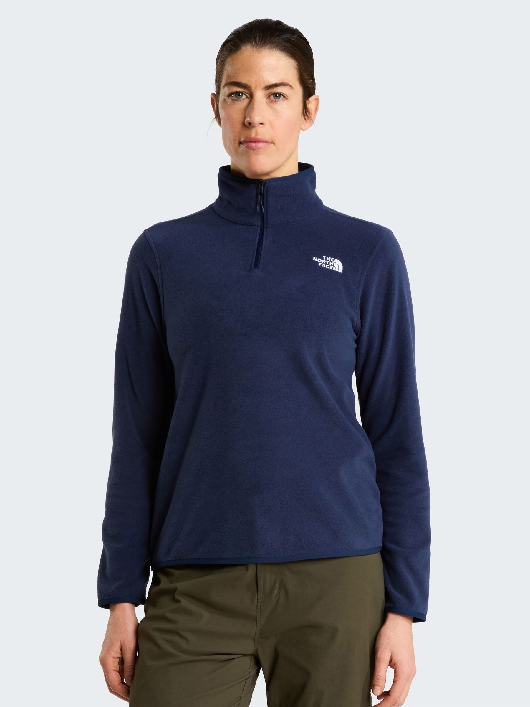 Buy The North Face Navy Blue Glacier 1/4 Zip Fleece from Next USA