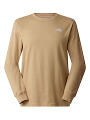 Sarı - The North Face Evolution Sadə Günbəz Uzunqol Futbolka - 6şəkildən 5 şəkil