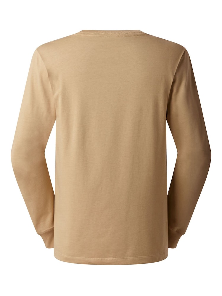 Sarı - The North Face Evolution Sadə Günbəz Uzunqol Futbolka - 6şəkildən 6 şəkil