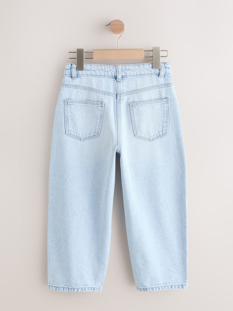 Denim Light Wash Barrel Jeans (3-16yrs) - Image 2 of 5