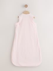 Pink Embroidered Bunny 1 Tog Sleeveless Baby Sleepbag - Image 2 of 7