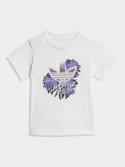 Lilla - adidas Originals t-skjorter og korte Spedbarn Sett - Bilde 2 av 7