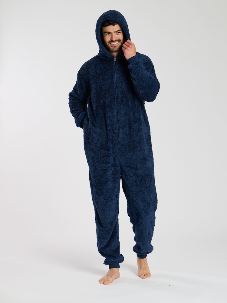 Loungeable Blue Mens All-In-One - Image 1 of 5