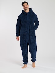 Loungeable Blue Mens All-In-One - Image 3 of 5