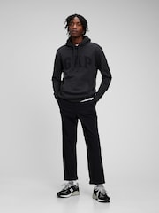 Gap Black Logo Fleece Zip Hoodie - Image 1 of 7