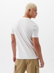 Gap White Everyday Soft Crew Neck T-Shirt - Image 9 of 11