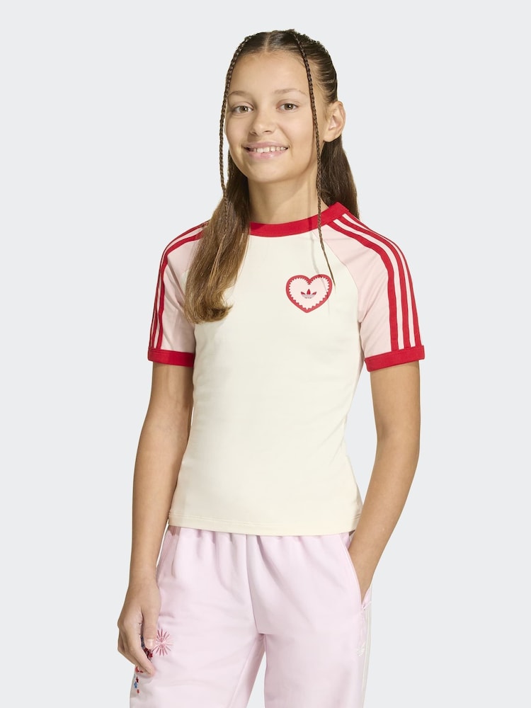 adidas Originals Pink Liberty London Loose Jersey T-Shirt - Image 1 of 6