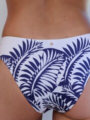 Mint Velvet Blue/White Palm High Leg Bikini Breifs - Image 4 of 9