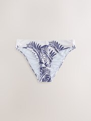 Mint Velvet Blue/White Palm High Leg Bikini Breifs - Image 6 of 9