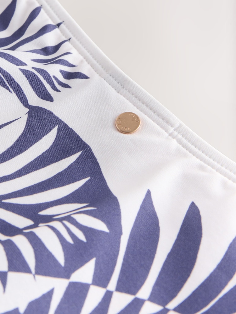 Mint Velvet Blue/White Palm High Leg Bikini Breifs - Image 9 of 9 Mint Velvet Blue/White Palm High Leg Bikini Breifs - Image 9 of 9