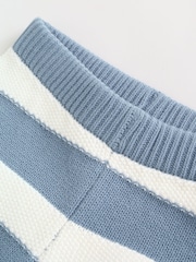 Blue Nautical Stripe Knitted Top and Shorts Baby Set (0mths-2yrs) - Image 17 of 18