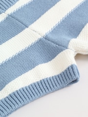 Blue Nautical Stripe Knitted Top and Shorts Baby Set (0mths-2yrs) - Image 18 of 18