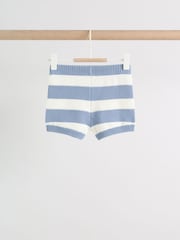 Blue Nautical Stripe - Knitted Top and Shorts Baby Set (0mths-2yrs) - صورة 5 من 14