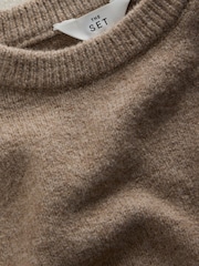 The Set Cream/Oatmeal 2 Pack Knitted T-Shirts - Image 6 of 6