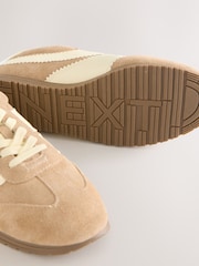 Camel Forever Comfort® Suede Slimline Panelled Lace Up Trainers - Image 4 of 5