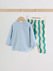 Green/Blue Milk Club Baby Top and Leggings Set 2 Piece (0mths-3yrs) - Image 10 of 21