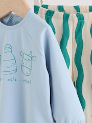 Green/Blue Milk Club Baby Top and Leggings Set 2 Piece (0mths-3yrs) - Image 13 of 21