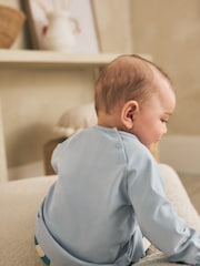 Green/Blue Milk Club Baby Top and Leggings Set 2 Piece (0mths-3yrs) - Image 4 of 21