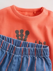 Red Stripe Beetroot Baby Top and Trousers Set (0mths-3yrs) - Image 9 of 14