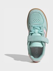 adidas Aqua Blue Breaknet Sleek Kids Trainers - Image 5 of 8