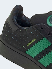 adidas Originals Black/Green Mine Craft Campus 00s Junior Trainers - Image 9 of 9