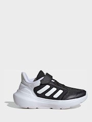 adidas Black/White Tensaur Run 2.0 Hook and Loop Kids Trainers - Image 1 of 8