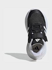 adidas Black/White Tensaur Run 2.0 Hook and Loop Kids Trainers - Image 5 of 8