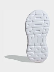 adidas Black/White Tensaur Run 2.0 Hook and Loop Kids Trainers - Image 6 of 8