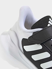 adidas Black/White Tensaur Run 2.0 Hook and Loop Kids Trainers - Image 7 of 8