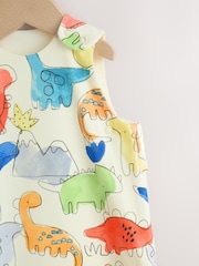 Blue Bright Dinosaurs 1 Tog Sleeveless Baby Sleep Bag - Image 4 of 8