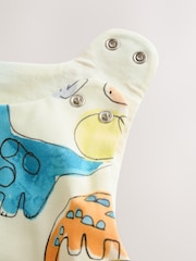 Blue Bright Dinosaurs 1 Tog Sleeveless Baby Sleep Bag - Image 5 of 8