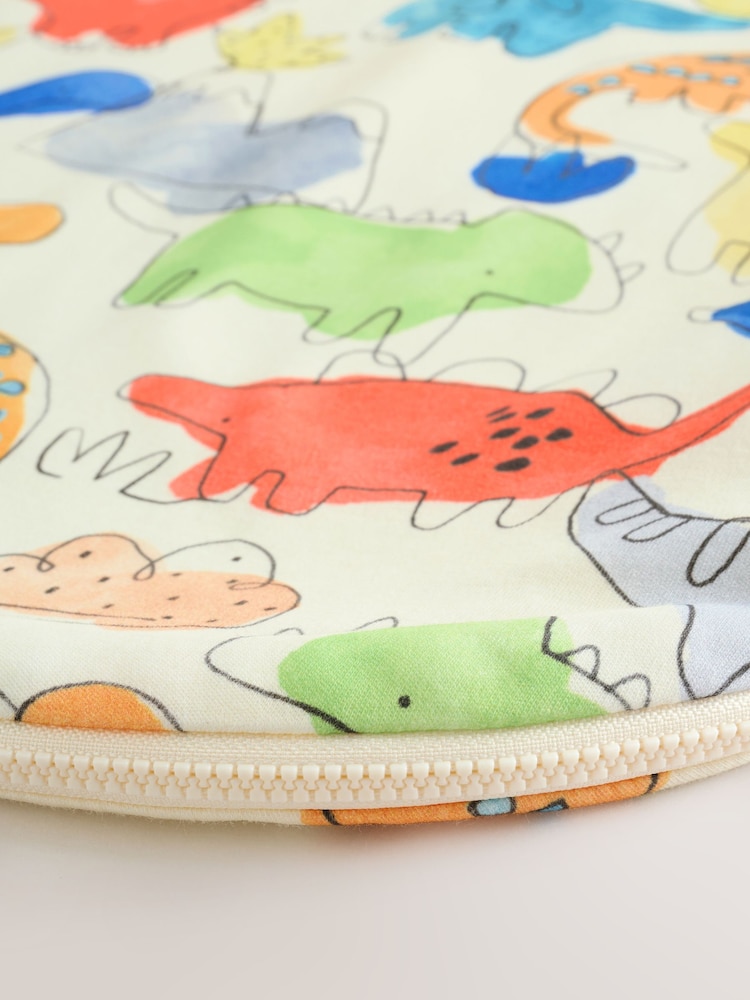 Blue Bright Dinosaurs 1 Tog Sleeveless Baby Sleep Bag - Image 8 of 8