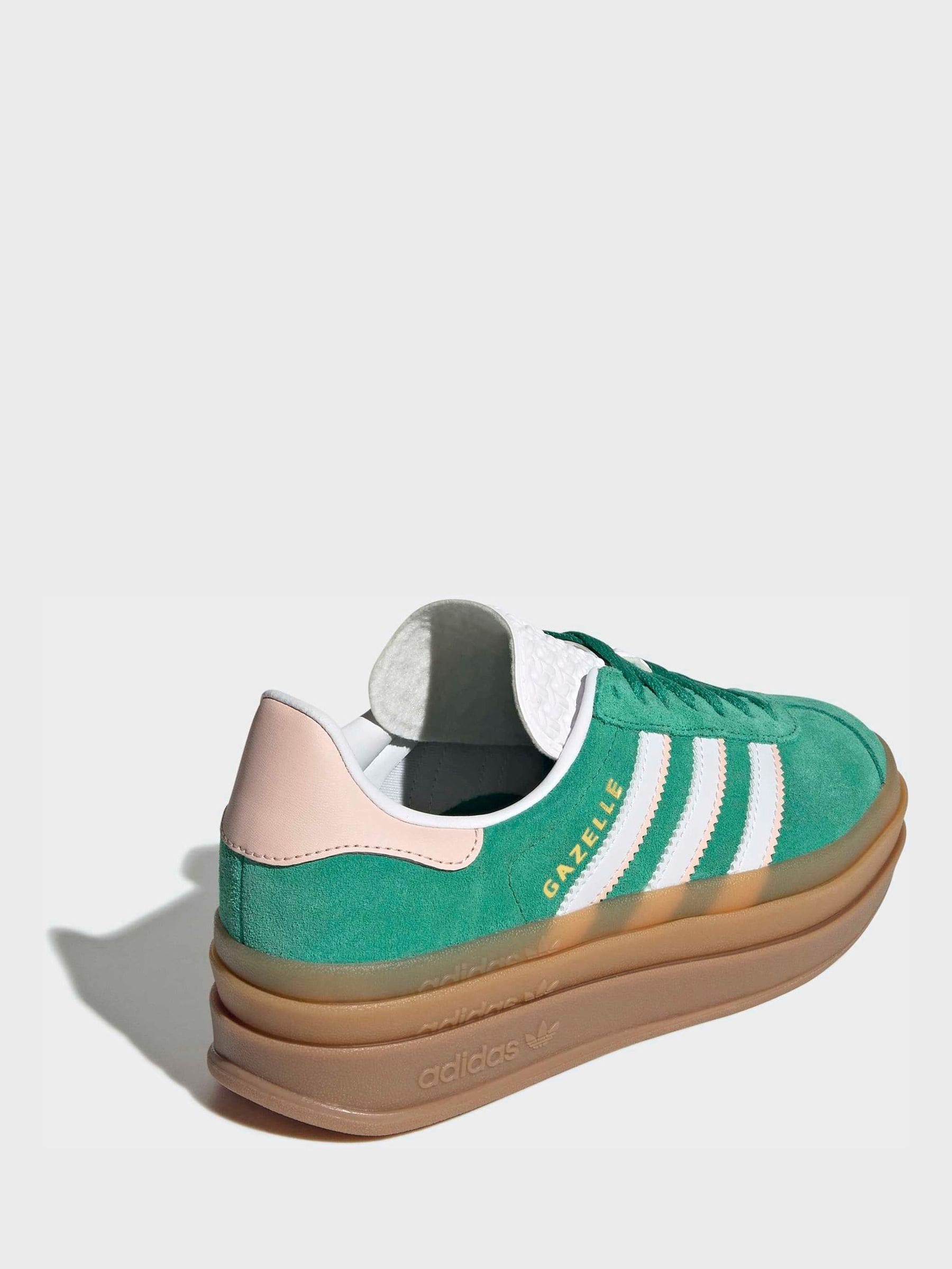 Buy adidas Originals Bright Green Gazelle Bold Junior Trainers