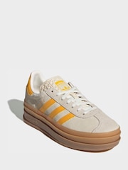 adidas Originals White Gazelle Bold Junior Trainers - Image 1 of 8