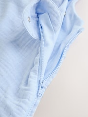 Blue Muslin 1 Tog Baby Sleepbag - Image 3 of 8