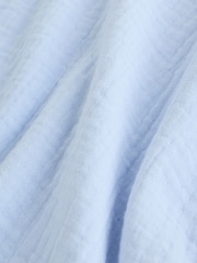 Blue Muslin 1 Tog Baby Sleepbag - Image 4 of 8