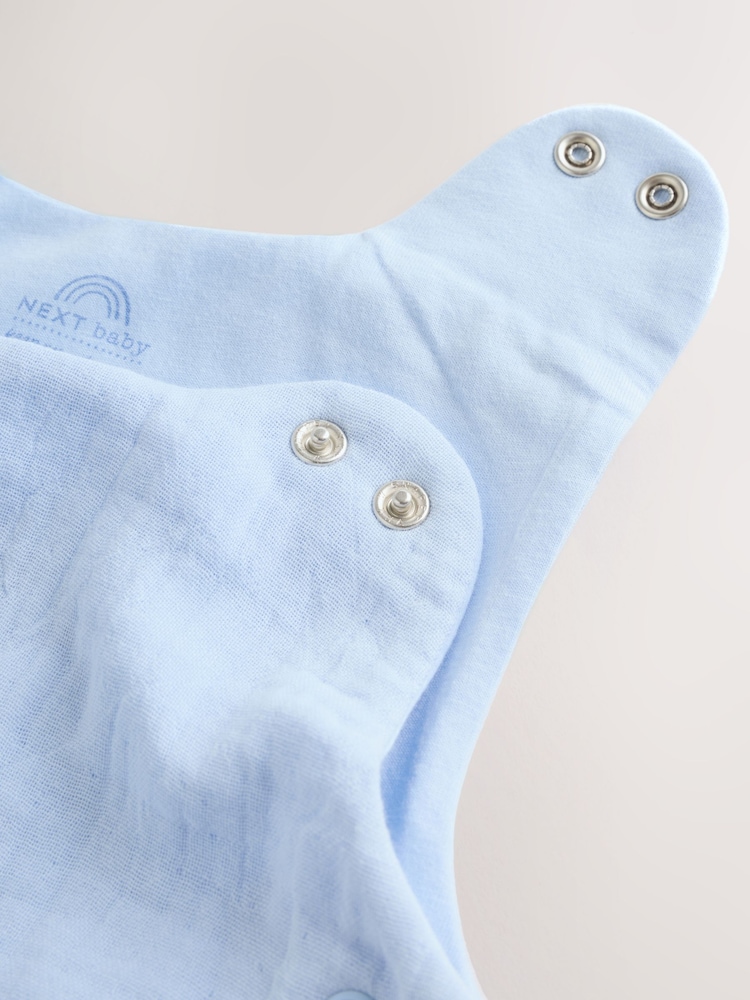 Blue Muslin 1 Tog Baby Sleepbag - Image 8 of 8 Blue Muslin 1 Tog Baby Sleepbag - Image 8 of 8