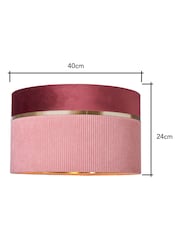 BHS Pink Violet 40cm Mixed Fabric Shade - Image 4 of 7