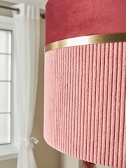 BHS Pink Violet 40cm Mixed Fabric Shade - Image 5 of 7